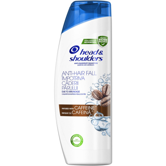 HEAD & SHOULDERS WITH CAFEEINE шампоан против пърхот с кофеин 360 мл