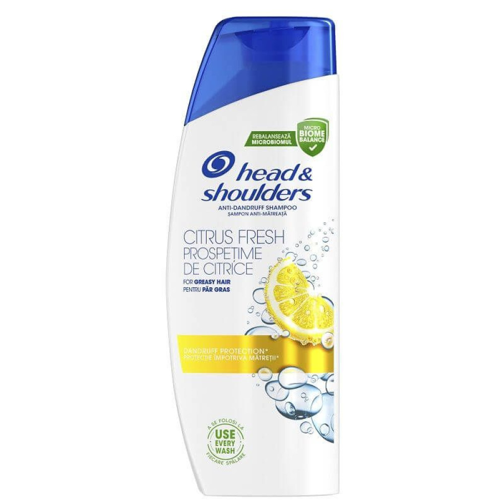 HEAD & SHOULDERS CITRUS FRESH шампоан против пърхот за мазна коса 200 мл - Грижа за косата HEAD & SHOULDERS CITRUS FRESH шампоан против пърхот за мазна коса 200 мл - Грижа за косата