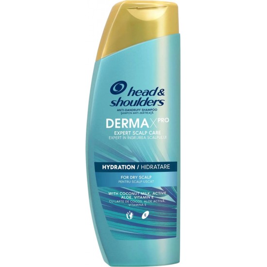 HEAD & SHOULDERS DERMA X PRO HYDRATION хидратиращ шампоан против пърхот за сух скалп 300 мл