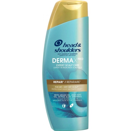 HEAD & SHOULDERS DERMA X PRO REPAIR възстановяващ шампоан против пърхот за сух скалп 300 мл