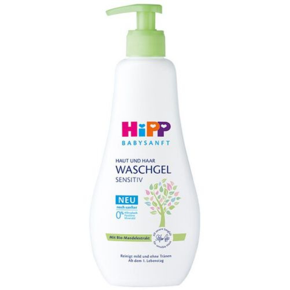 HIPP BABYSANFT SENSITIV душ гел за коса и тяло 400 мл