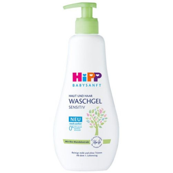 HIPP BABYSANFT SENSITIV душ гел за коса и тяло 400 мл