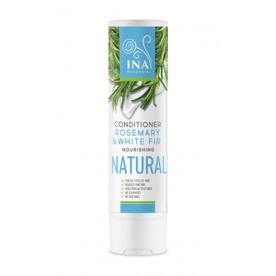 INA ESSENTIALS NATURAL ROSEMARY & WHITE FIR натурален подхранващ балсам за коса за всеки тип кожа 250 мл