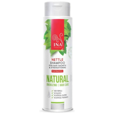 INA ESSENTIALS NATURAL NETTLE натурален шампоан против косопад с дива коприва 200 мл