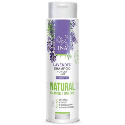 INA ESSENTIALS NATURAL LAVENDER натурален шампоан за мазна коса с лавандула 200 мл