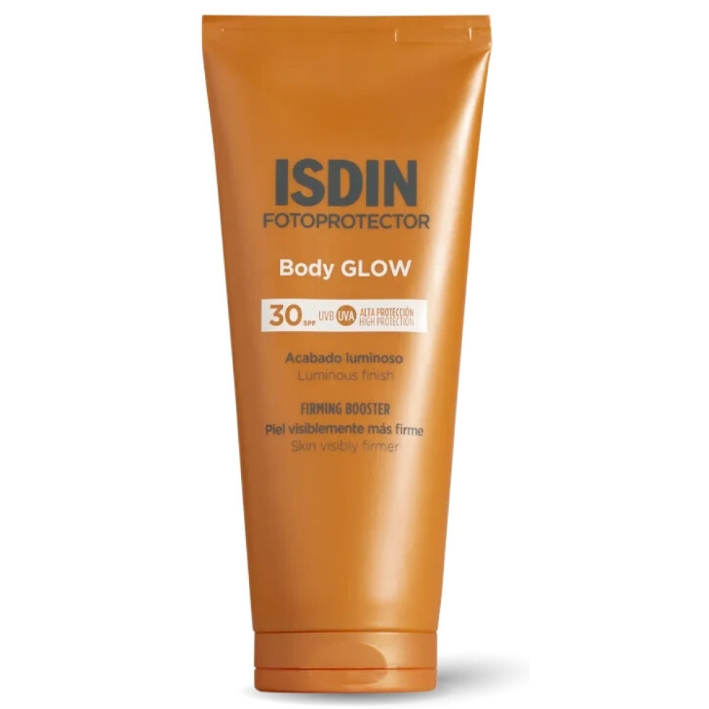 ISDIN FOTOPROTECTOR BODY GLOW SPF30 слънцезащитен лосион за тяло с блестящ ефект за суха и атопична кожа 200 мл - Слънцезащита