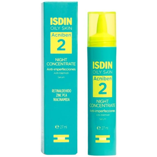 ISDIN ACNIBEN Night Concentrate нощен концентрат за лице против несъвършенства за мазна и акнеична кожа 27 мл