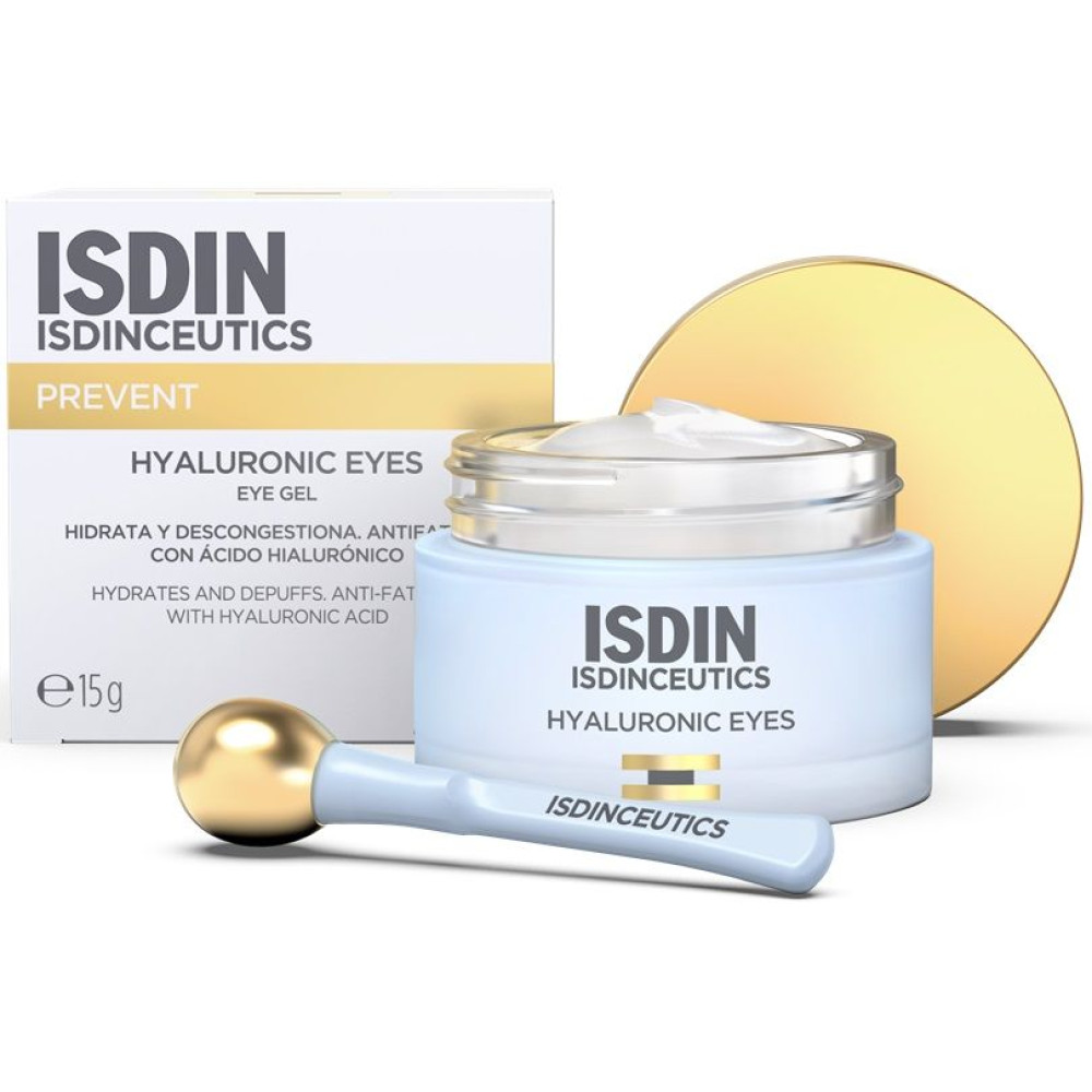 ISDIN ISDINCEUTICS HYALURONIC EYES околоочен гел-крем за всеки тип кожа с хиалуронова киселина 15 мл - Грижа за лицето