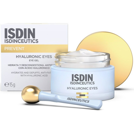 ISDIN ISDINCEUTICS HYALURONIC EYES околоочен гел-крем за всеки тип кожа с хиалуронова киселина 15 мл