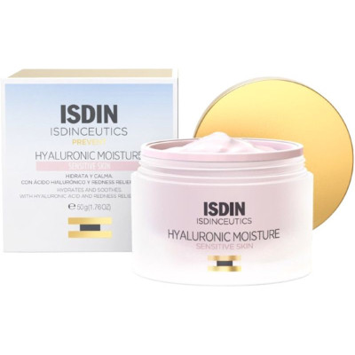 ISDIN ISDINCEUTICS HYALURONIC MOISTURE Sensitive skin хидратиращ анти-ейдж крем за лице за чувствителна кожа 50 мл