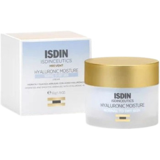 ISDIN ISDINCEUTICS HYALURONIC MOISTURE Normal skin хидратиращ анти-ейдж крем за лице за нормална до суха кожа 50 мл