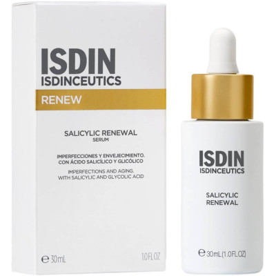 ISDIN ISDINCEUTICS SALICYLIC RENEWAL SERUM силицилов обновяващ серум за лице за акне и мазна кожа 30 мл