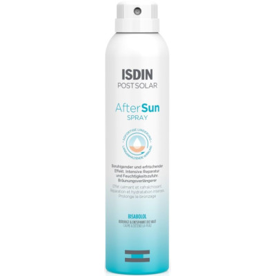 ISDIN AFTER SUN SPRAY успокояващ спрей лосион за тяло за след слънце с охлаждащ ефект за всеки тип кожа 200 мл