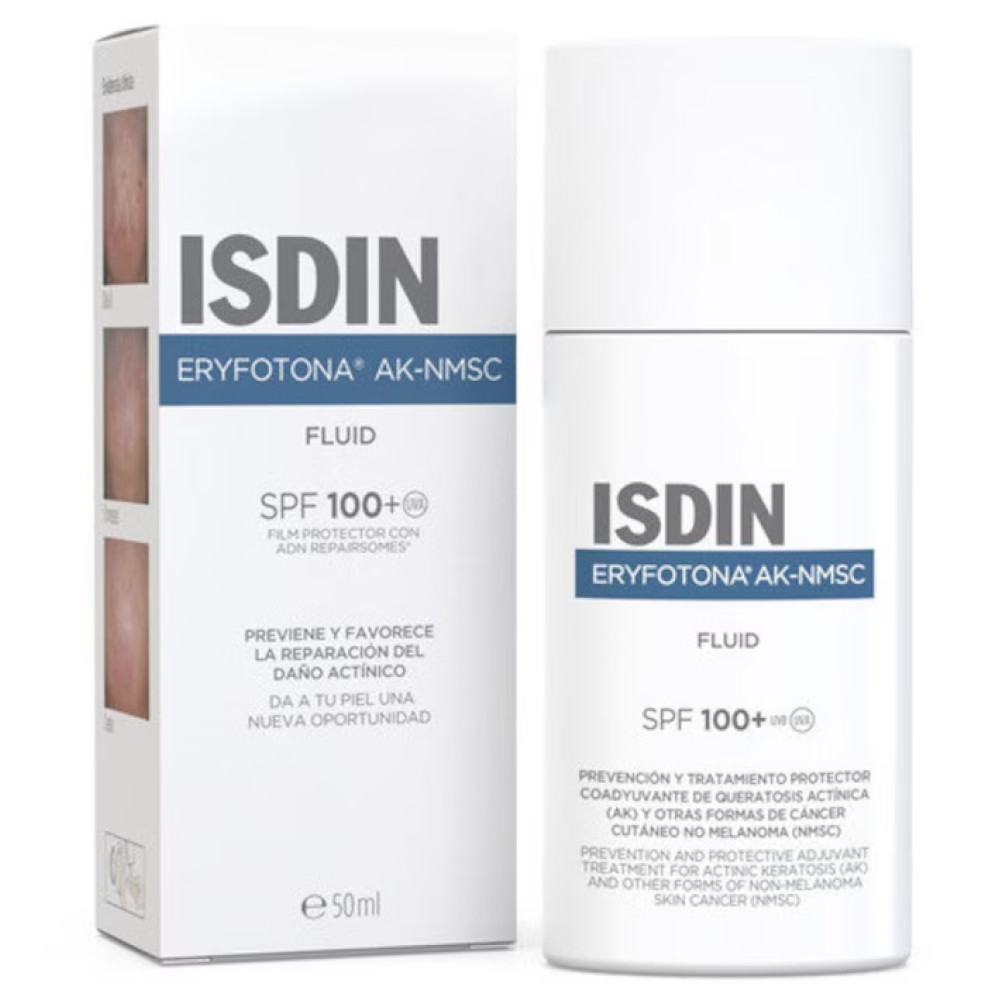 ISDIN ERYFOTONA AK-NMSC SPF100+ слънцезащитен флуид за лице и тяло за предпазване и лечение при актинична кератоза /рак/ 50 мл - Слънцезащита