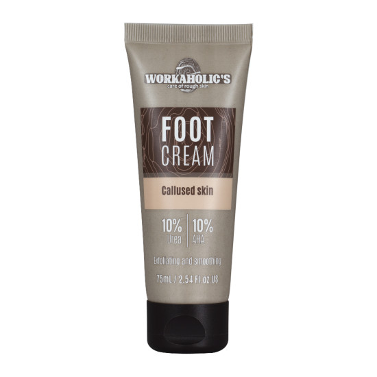 WORKAHOLIC'S FOOT КРЕМ ЗА КРАКА С 10% УРЕЯ И 10% AHA 75 мл