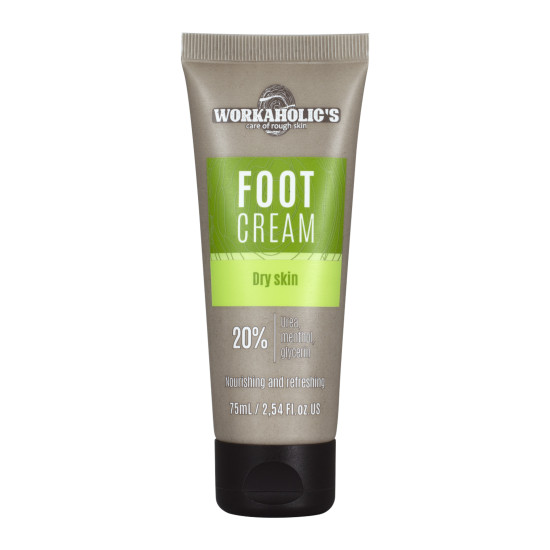 WORKAHOLIC'S FOOT КРЕМ ЗА КРАКА С 20% УРЕЯ, ментол и глицерин 75 мл