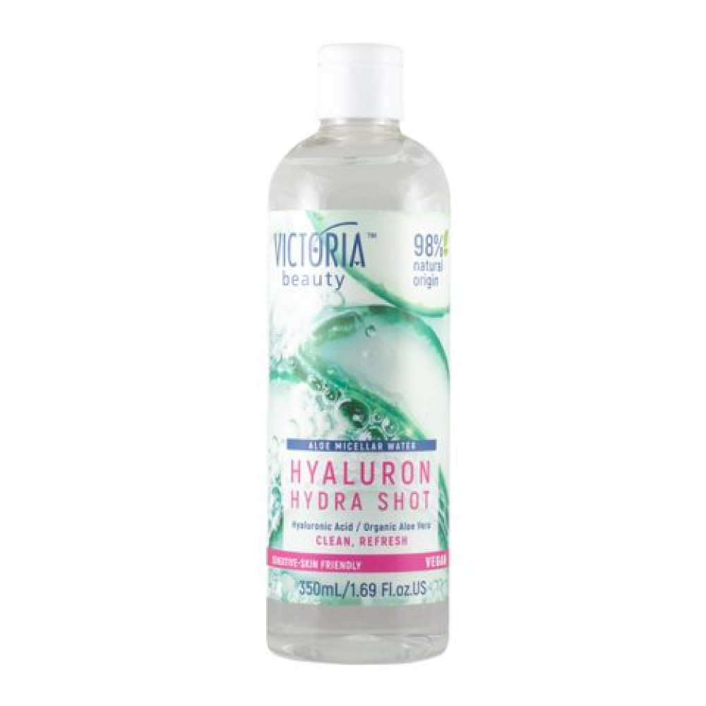 ВИКТОРИЯ БЮТИ HYALURON HYDRA SHOT ALOE мицеларна вода с хиалурон и алое 350 мл - Грижа за лицето ВИКТОРИЯ БЮТИ HYALURON HYDRA SHOT ALOE мицеларна вода с хиалурон и алое 350 мл - Грижа за лицето