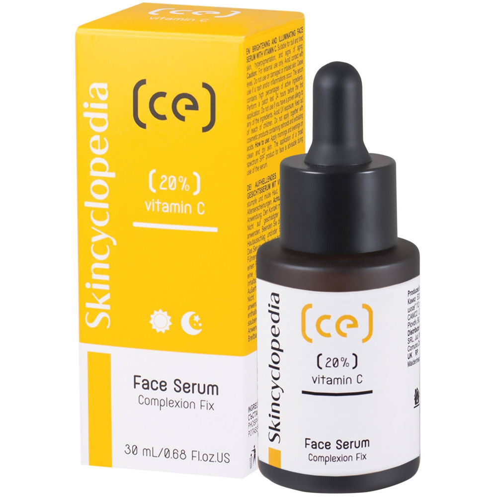 SKINCYCLOPEDIA 20% VITAMIN C FACE SERUM Изсветляващ и озаряващ серум за лице с витамин С 30 мл - Грижа за лицето SKINCYCLOPEDIA 20% VITAMIN C FACE SERUM Изсветляващ и озаряващ серум за лице с витамин С 30 мл - Грижа за лицето