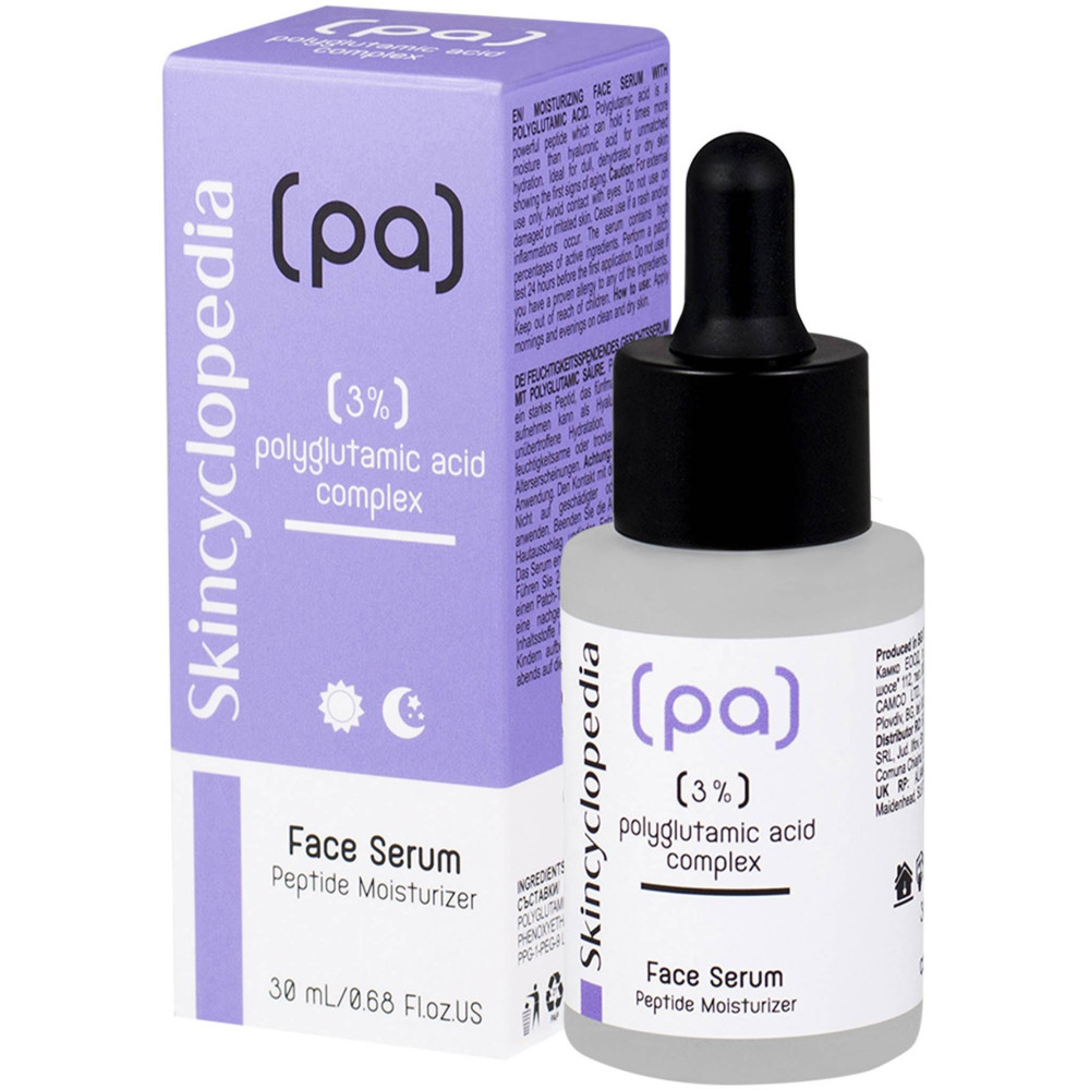 SKINCYCLOPEDIA 3% POLYGLUTAMIC ACID FACE SERUM Хидратиращ серум за лице с полиглутаминовата киселина 30 мл - Грижа за лицето SKINCYCLOPEDIA 3% POLYGLUTAMIC ACID FACE SERUM Хидратиращ серум за лице с полиглутаминовата киселина 30 мл - Грижа за лицето
