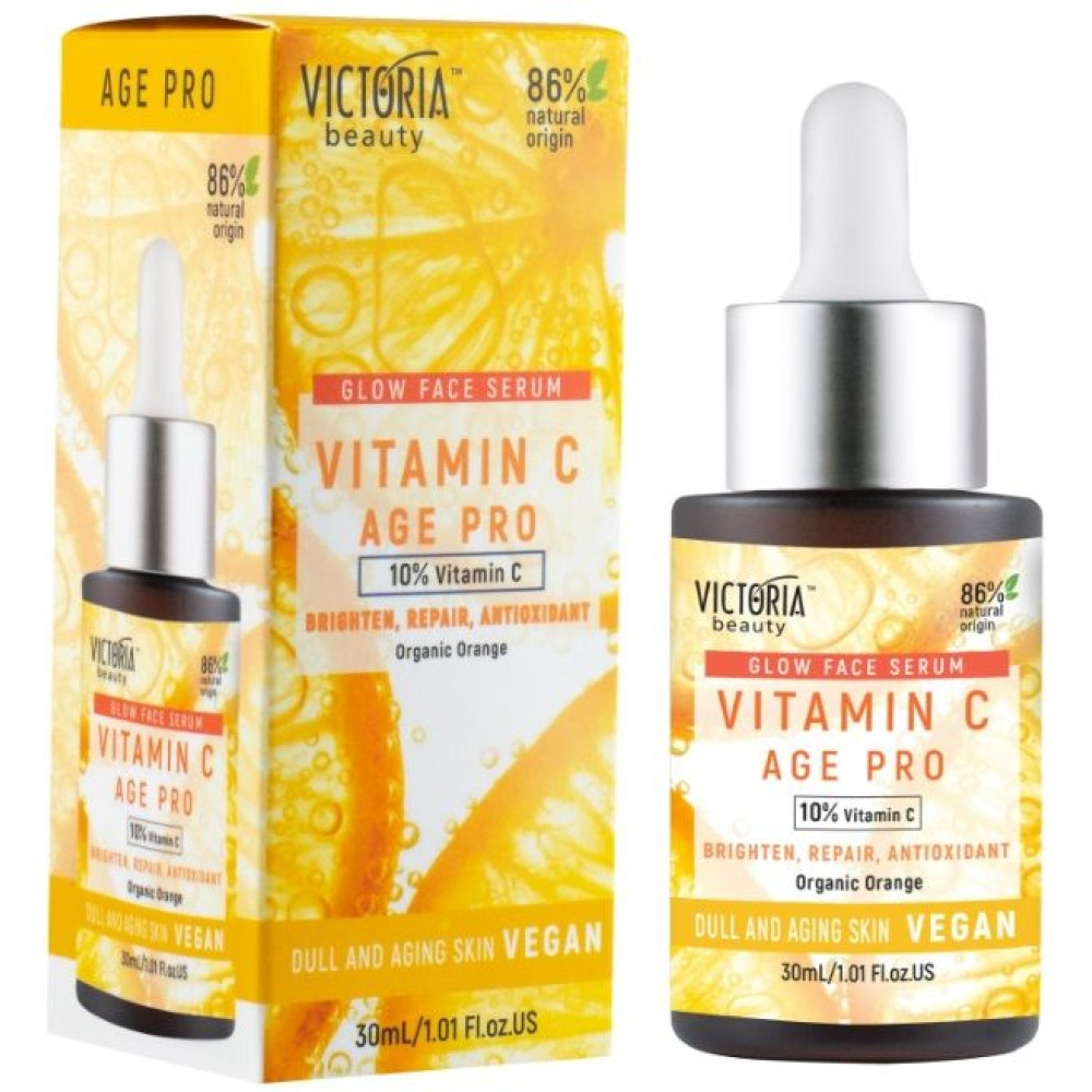 ВИКТОРИЯ БЮТИ VITAMIN C AGE PRO концентриран серум за лице 30 мл - Грижа за лицето ВИКТОРИЯ БЮТИ VITAMIN C AGE PRO концентриран серум за лице 30 мл - Грижа за лицето