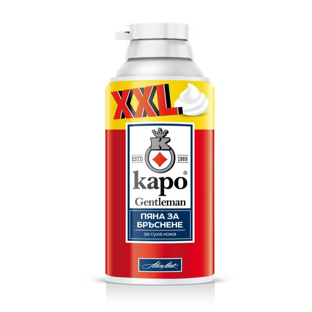 КАРО GENTLEMAN SHAVING FOAM XXL пяна за бръснене за мъже за суха кожа 300 мл - Грижа за лицето КАРО GENTLEMAN SHAVING FOAM XXL пяна за бръснене за мъже за суха кожа 300 мл - Грижа за лицето