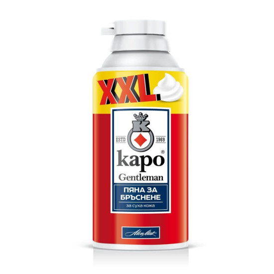 КАРО GENTLEMAN SHAVING FOAMXXL пяна за бръснене за мъже за суха кожа 300 мл