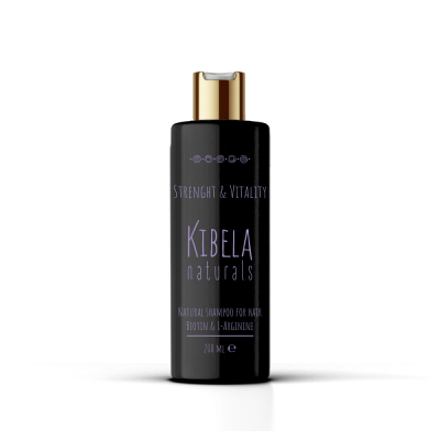 КИБЕЛА STRENGTH & VITALITY SHAMPOO FOR HAIR шампоан Сила и Жизненост с Биотин и Л-аргинин за всеки тип коса 200 мл