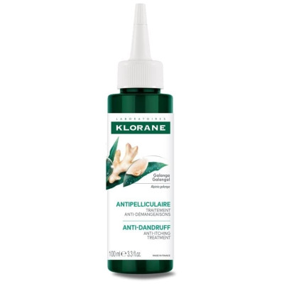 KLORANE ANTI-DANDRUFF ANTI-ITCH TREATMENT WITH GALANGAL успокояващ лосион против пърхот с галангал 100 мл