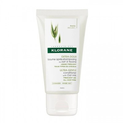 KLORANE ULTRA GENTLE CONDITIONER WITH OAT ултра нежен балсам с мляко от овес за всички типове коса 200 мл