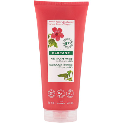 KLORANE NOURISHING SHOWER GEL WITH CUPUACU BUTTER подхранващ душ гел с масло от купуасу с аромат на хибискус 200 мл