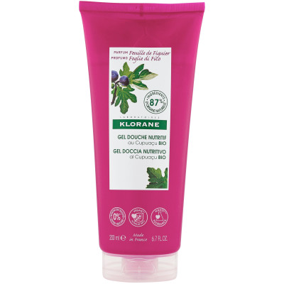 KLORANE NOURISHING SHOWER GEL WITH CUPUACU BUTTER подхранващ душ гел с масло от купуасу с аромат на смокиня 200 мл