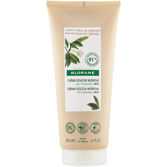 KLORANE ULTRA NOURISHING SHOWER CREAM WITH CUPUACU BUTTER ултра подхранващ душ-крем с масло от купуасу за суха кожа 200 мл