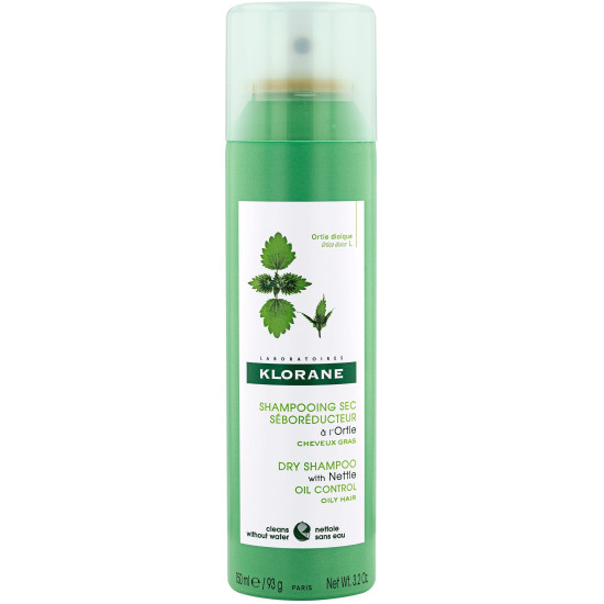 KLORANE DRY SHAMPOO OIL CONTROL WITH NETTLE себоредуциращ сух шампоан с коприва за мазна коса и скалп 150 мл