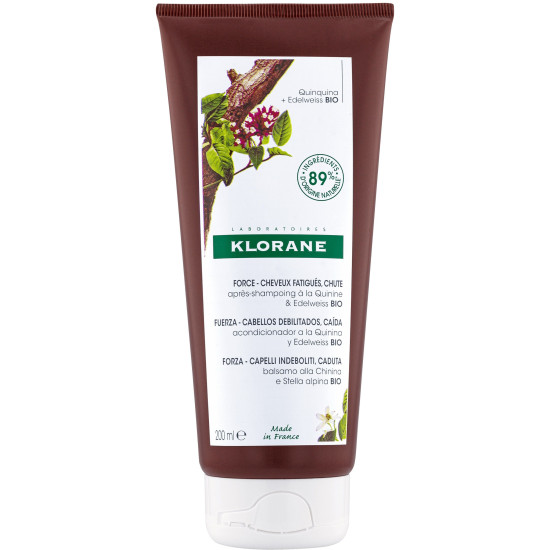 KLORANE CONDITIONER WITH QUININE стимулиращ балсам против косопад с хинин 200 мл