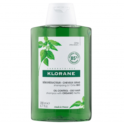 KLORANE WITH ORGANIC NETTLE SHAMPOO шампоан с коприва за мазна коса 200 мл