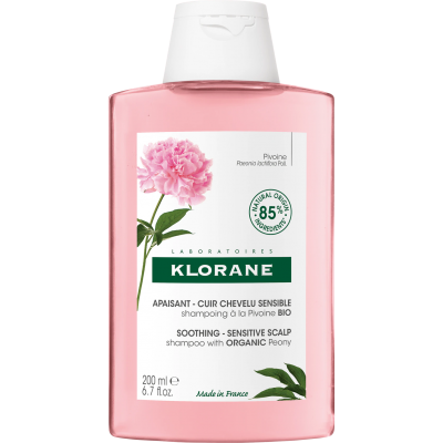 KLORANE SHAMPOO WITH PEONY успокояващ шампоан с божур за чувствителен и раздразнен скалп 200 мл