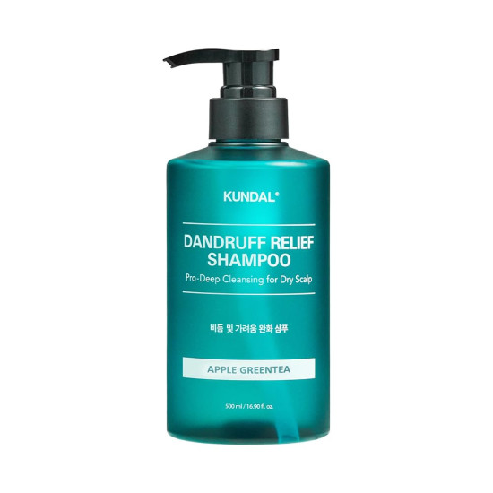 KUNDAL DANDRUFF RELIEF SHAMPOO шампоан против пърхот с аромат на ябълка и зелен чай 500 мл
