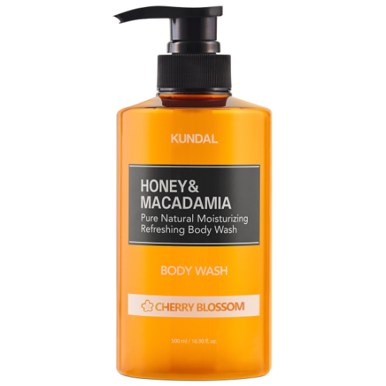 КУНДАЛ HONEY & MACADAMIA CHERRY BLOSSOM душ гел за тяло с аромат на цвят на череша 500 мл