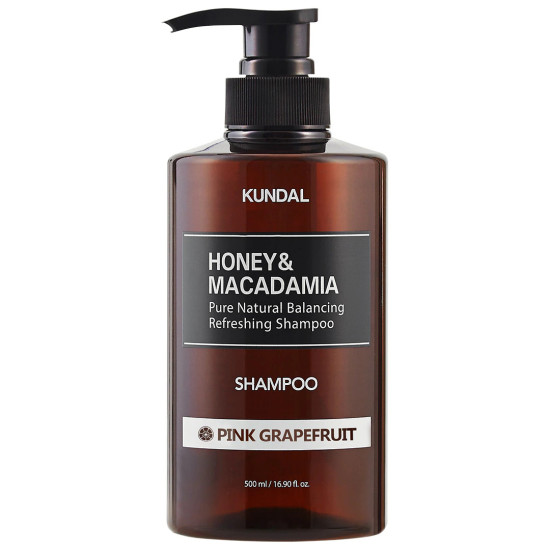 КУНДАЛ HONEY & MACADAMIA натурален шампоан с аромат на грейпфрут 500 мл
