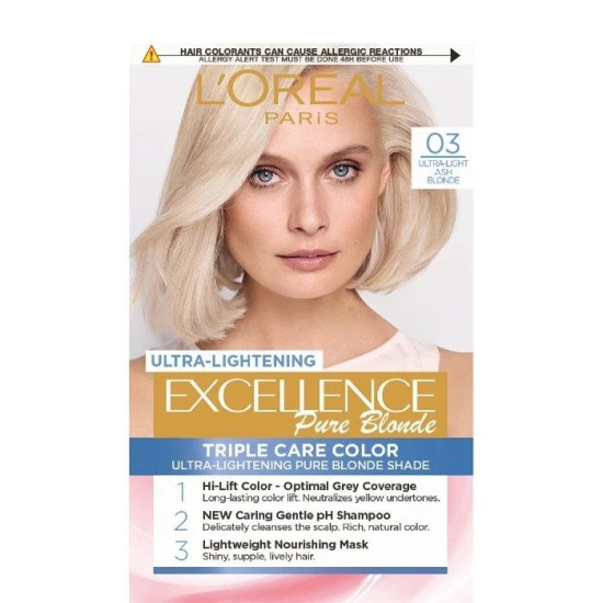 L'OREAL EXCELLENCE CREME боя за коса 03 ULTRA-LIGHT ASH BLONDE