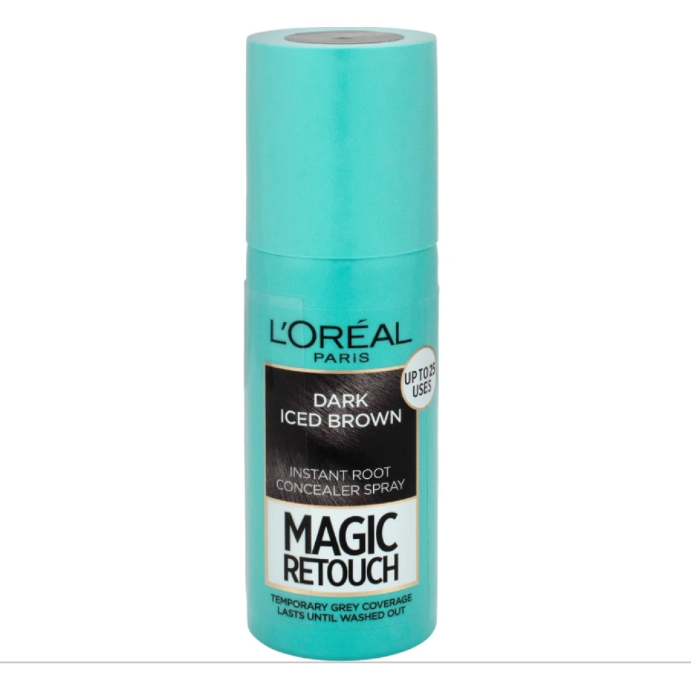 ЛОРЕАЛ MAGIC RETOUCH оцветяващ спрей за незабавно покриване на белите корени на косата цвят DARK ICED BROWN x 75 мл - Грижа за косата ЛОРЕАЛ MAGIC RETOUCH оцветяващ спрей за незабавно покриване на белите корени на косата цвят DARK ICED BROWN x 75 мл - Грижа за косата