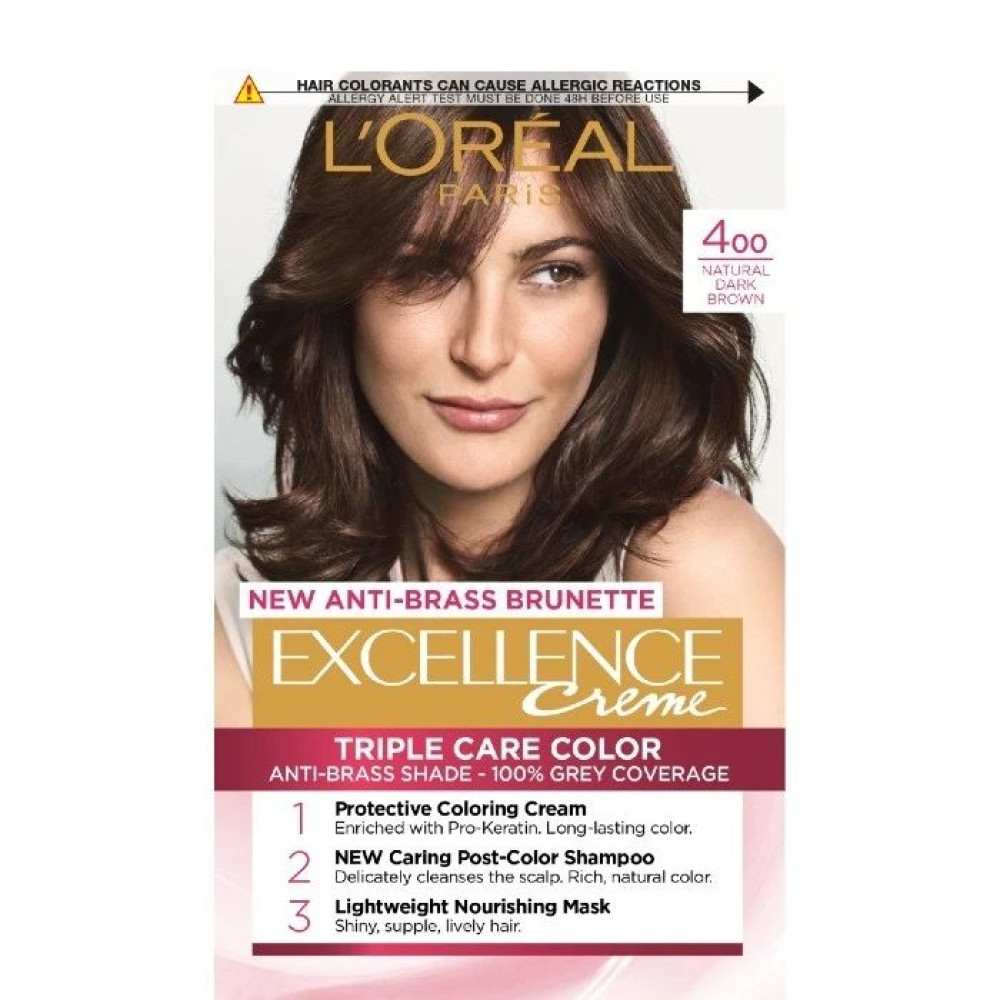 ЛОРЕАЛ EXCELLENCE CREME боя за коса 400 - Грижа за косата ЛОРЕАЛ EXCELLENCE CREME боя за коса 400 - Грижа за косата