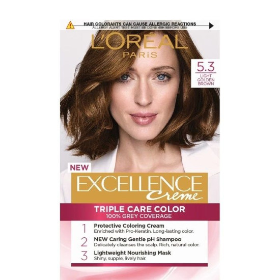 L'OREAL EXCELLENCE CREME боя за коса 5.3 LIGHT GOLDEN BROWN
