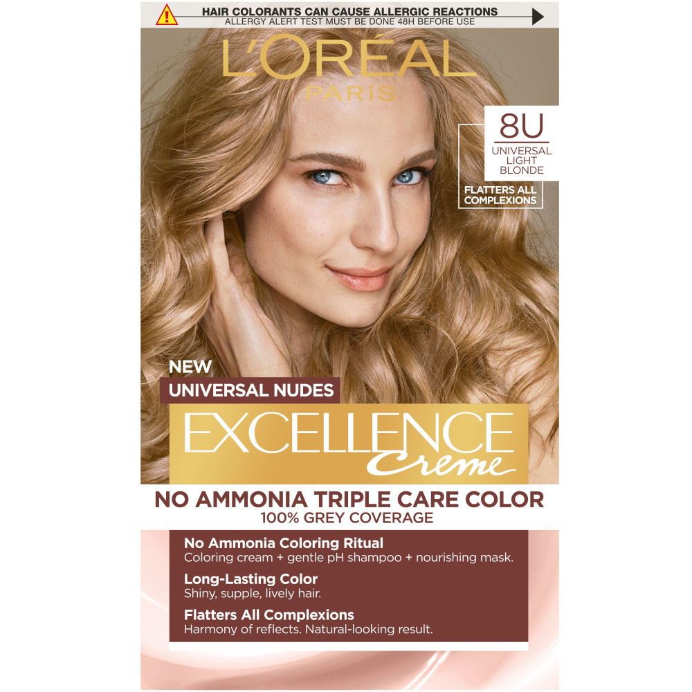 ЛОРЕАЛ EXCELLENCE CREME БЕЗ АМОНЯК боя за коса 8U - Грижа за косата