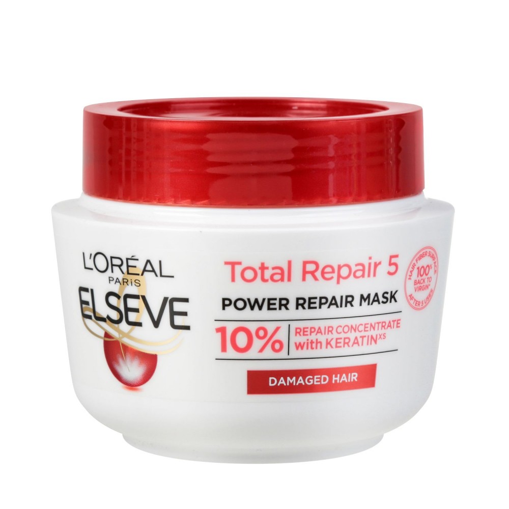ЛОРЕАЛ ELSEVE TOTAL REPAIR 5 маска за увредена коса 300 мл - Грижа за косата