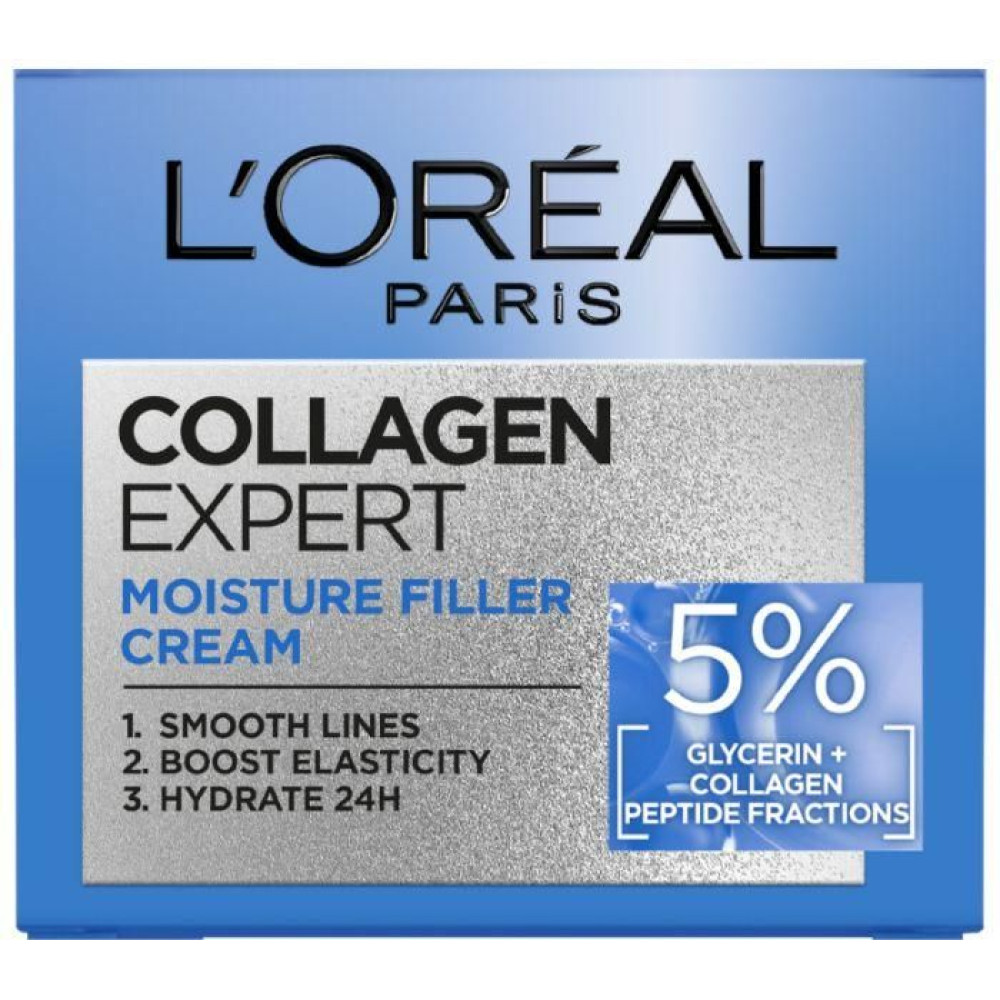 L'OREAL COLLAGEN EXPERT Moisture Filler Cream хидратиращ дневен анти-ейдж крем за лице за всеки тип кожа 50 мл - Грижа за лицето