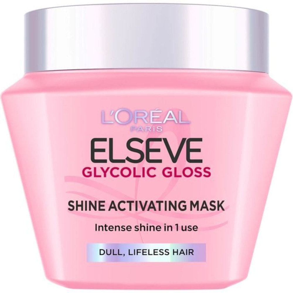 L'OREAL ELSEVE GLYCOLIC GLOSS CORE Shine Activating Mask маска за коса без блясък 300 мл - Грижа за косата