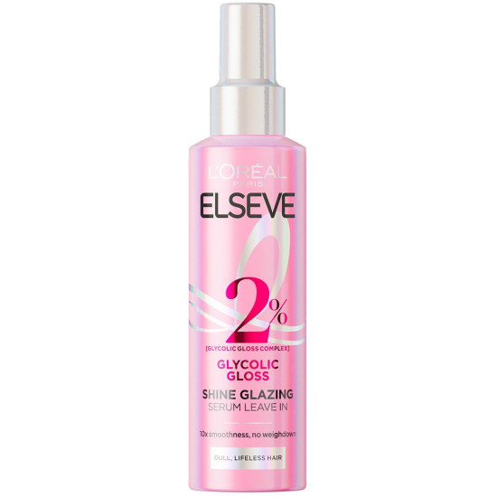 L'OREAL ELSEVE GLYCOLIC GLOSS CORE 2% [Shine Complex] серум за блясък за увредена безжизнена коса 150 мл