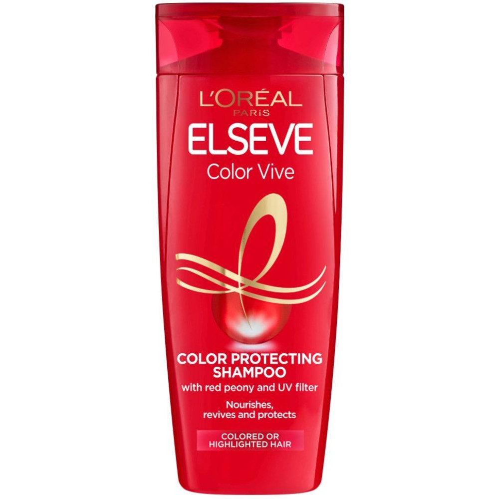 L'OREAL ELSEVE COLOR VIVE подхранващ шампоан за боядисана коса 250 мл