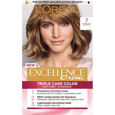 ЛОРЕАЛ EXCELLENCE CREME боя за коса 7 NATURAL DARK BLONDE